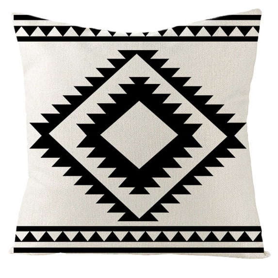 Bouanq Throw Pillow Covers Decorative Cotton Linen Cushion Case on Clearance