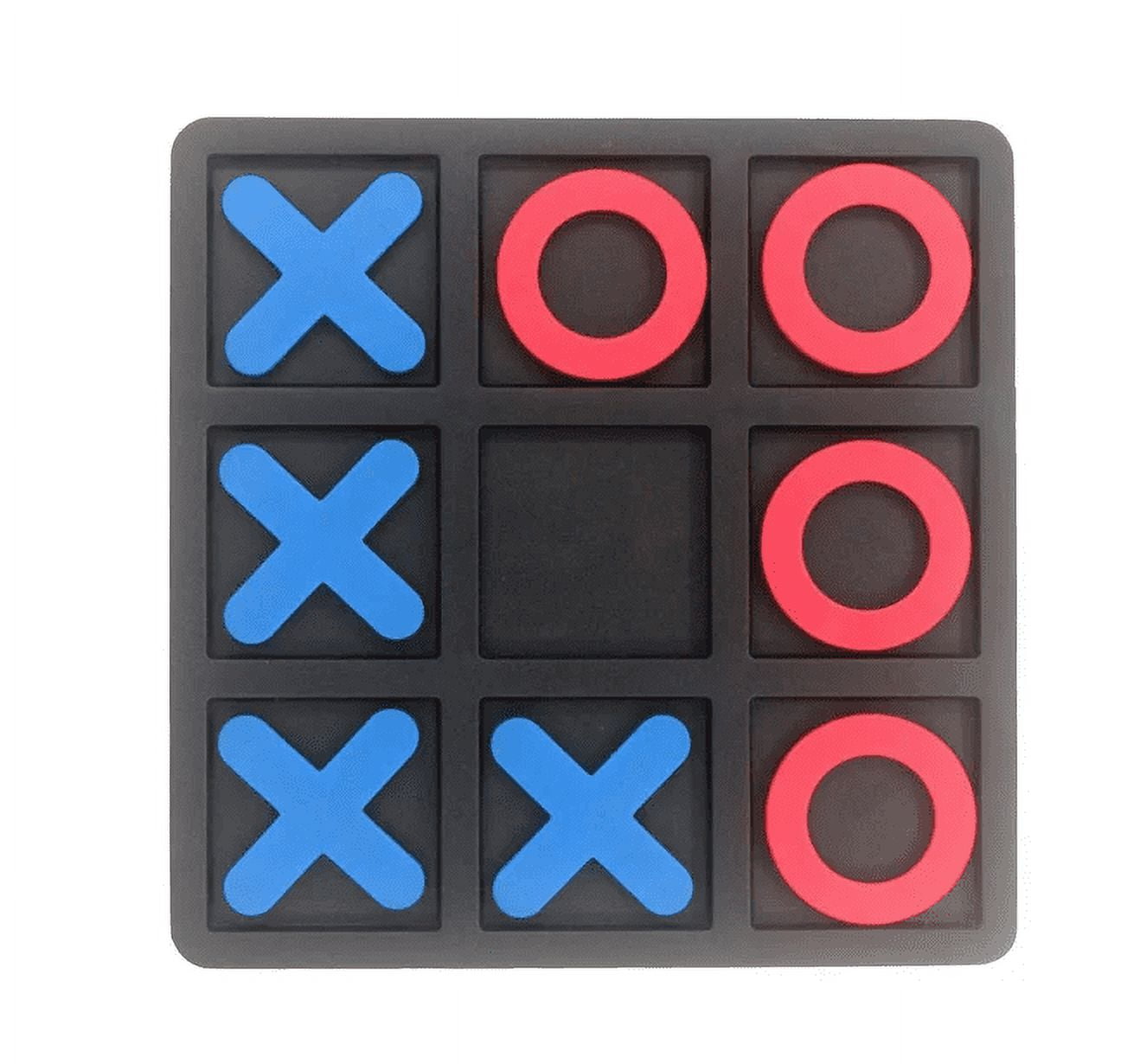 Chmadoxn Tic Tac Toe Wooden Board Game for Kids and Family, Wood Naughts and Crosses Board Games, Classic Family Table Game, Christmas Birthday Gifts