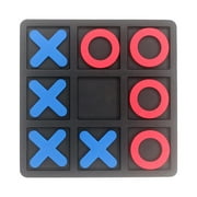 Jovati Tic Tac Toe Wooden Board Game for Kids and Family, Wood Naughts and Crosses Board , Classic Family Table Game, Christmas Birthday Gifts