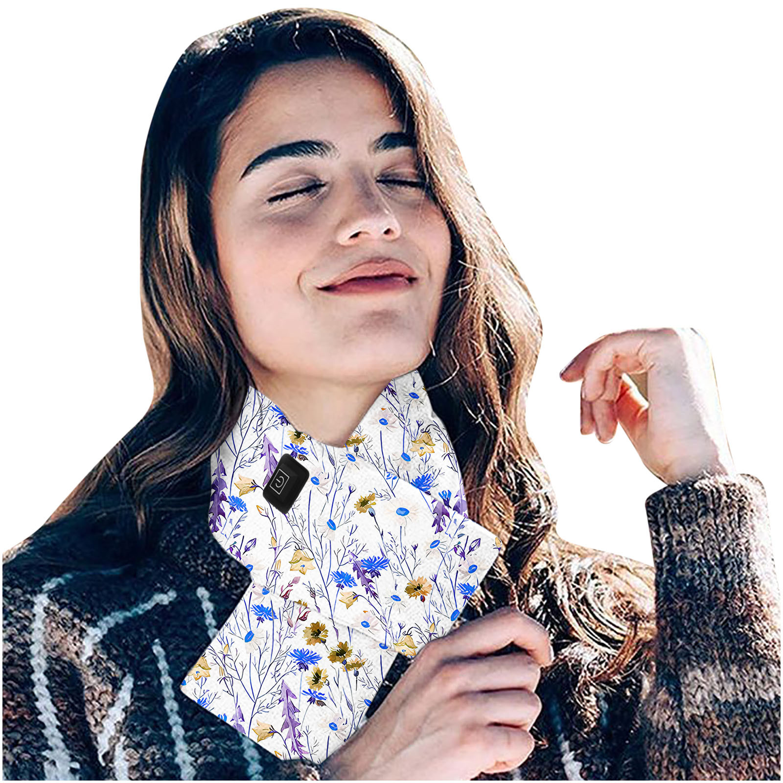 Bouanq USB Heated Scarf, Heated Scarf USB Heating Scarf Electric Warm Scarf, Neck Warmer USB