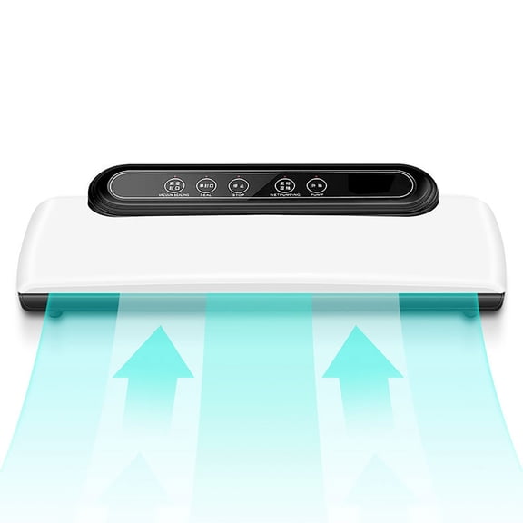 Bouanq Vacuum Sealer | Automatic Vacuum Air Sealing System For Food Preservation w/ Starter Kit | Compact Design | Lab Tested | Dry & Moist Food Modes | Led Indicator Lights