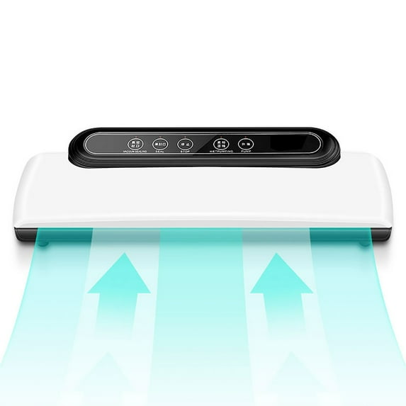 Bouanq Vacuum Sealer | Automatic Vacuum Air Sealing System For Food Preservation w/ Starter Kit | Compact Design | Lab Tested | Dry & Moist Food Modes | Led Indicator Lights