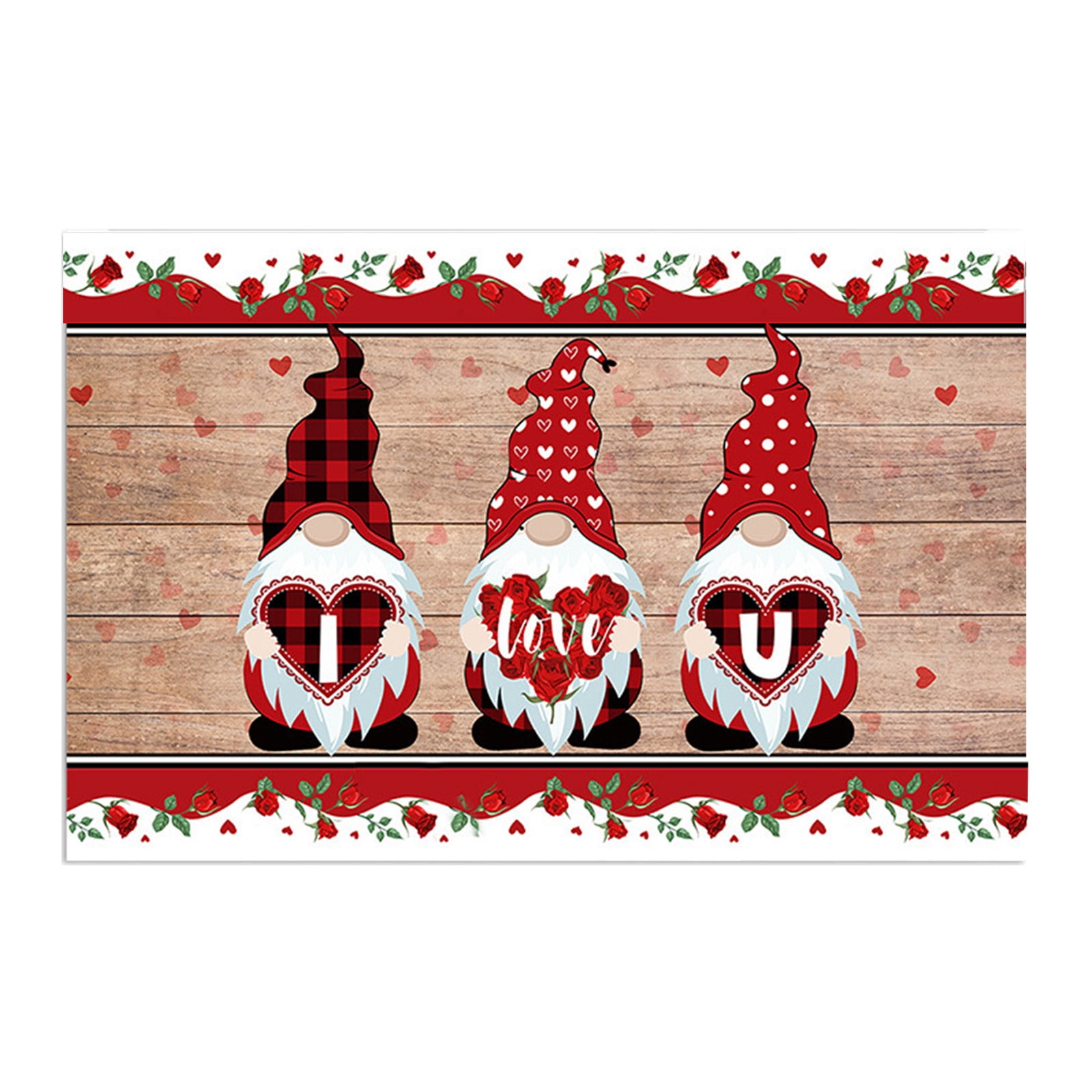 Bouanq Valentines Day Decor Door Mat Valentine Day Living Room Bedroom