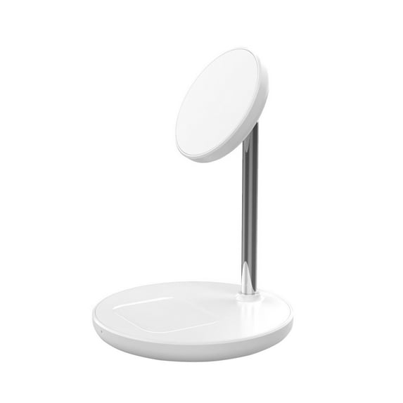 Bouanq Wireless Charging Station 2 In 1 Charging Station For Multiple Devices 15W Magnetic Wireless Charger Stand Compatible With Iphone 12 13 & Airpods