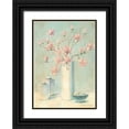 thumbnail image 1 of Boucher, Nathalie 11x14 Black Ornate Wood Framed with Double Matting Museum Art Print Titled - Pink flowers I, 1 of 4
