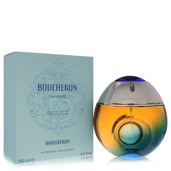 Boucheron Eau Legere by Boucheron Eau De Toilette Spray (Blue Bottle, Bergamote, Genet, Narcisse, Musc) 3.3 oz for Women