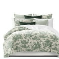 thumbnail image 1 of Bouclair Green Comforter Set Super King, 1 of 5