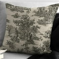 thumbnail image 1 of Bouclair Square Decor Pillow with Feather Insert, Black - 24 in., 1 of 1
