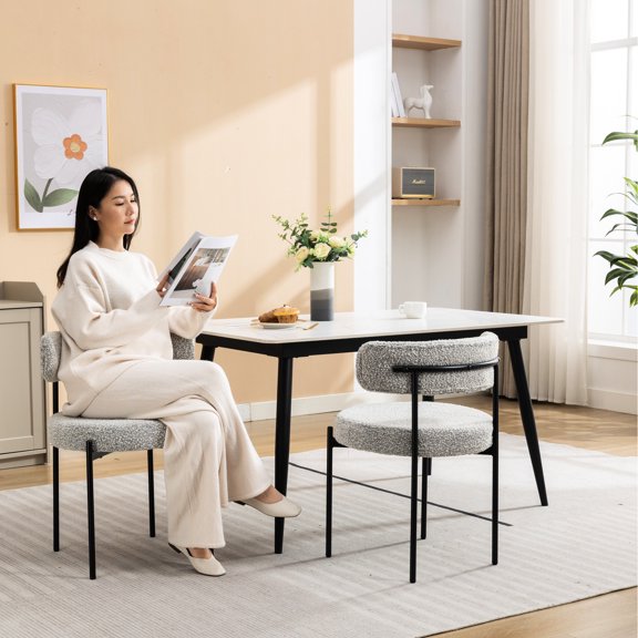 Boucle Craftsmanship | Durable and Comfortable | Dining Table Use