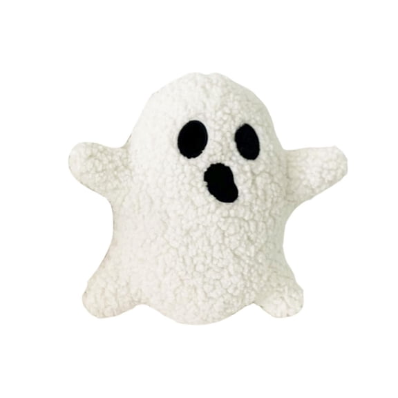 Boucle Specter Ghost Shaped PP Cotton Halloween Pillow for Sofa Bed, 30cm, Funny Scary Cozy Decor