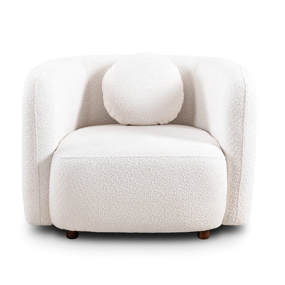 Boucle Upholstered - Breathable and Soft to Touch - Primary Living Space - Tranquil Atmosphere