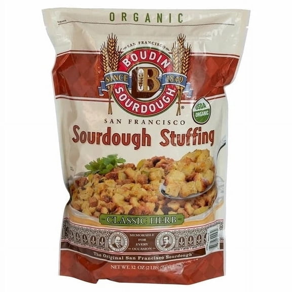 Boudin Bakery Sourdough Organic Herb Stuffing, 2 Pounds
