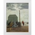 thumbnail image 1 of Boudin, Eugene 15x18 White Modern Wood Framed Museum Art Print Titled - The Beach at Deauville, 1 of 4
