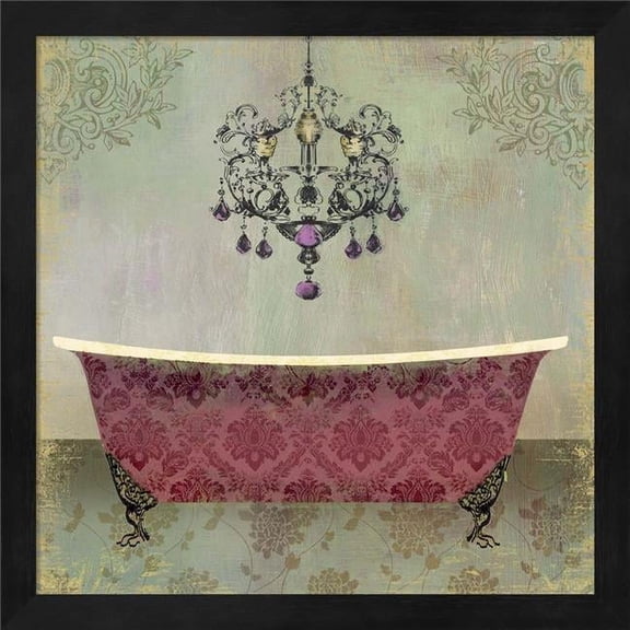 Boudoir Bath II by Posters International Studio, Framed Wall Art, 13.25W x 13.25H