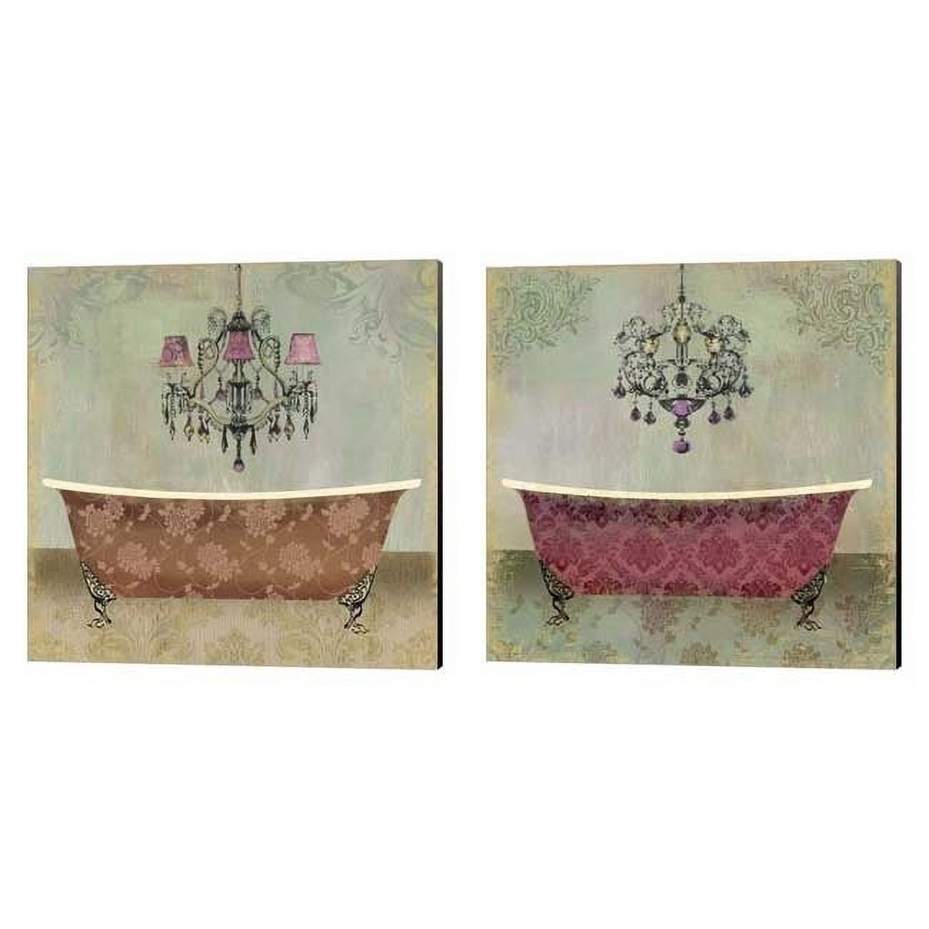 Boudoir Bath by Posters International Studio Canvas Art Set of 2 14