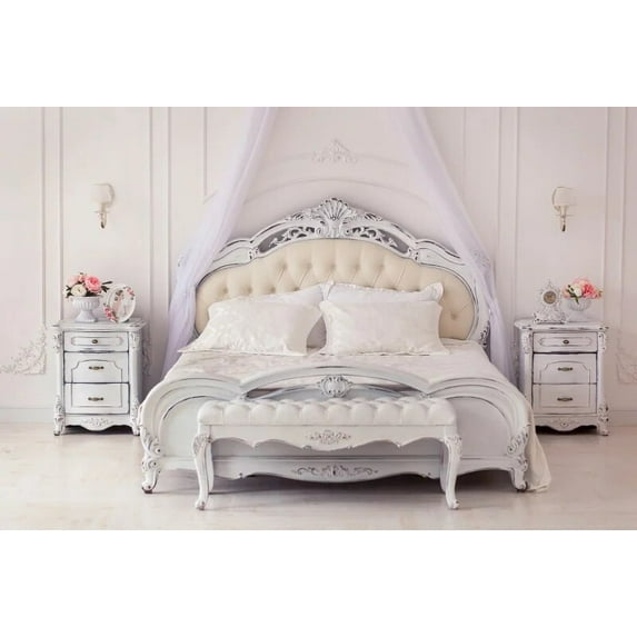 Boudoir Bedroom Backdrop for Photography Luxury Interior Pillows Bed Children Adult Portrait Photocall Background