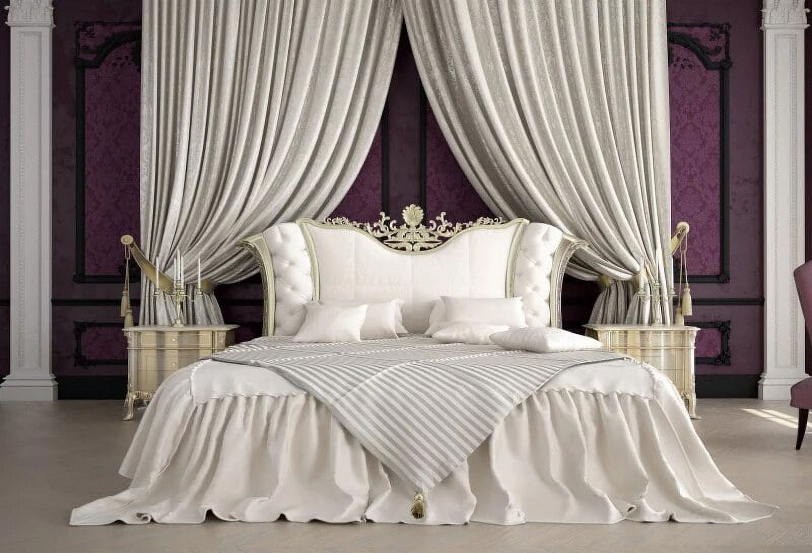 Boudoir Bedroom Backdrop for Photography Luxury Interior Pillows Bed ...