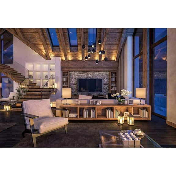 Boudoir Living Room Backdrop Video Modern Home House Interior Office Window Home Zoom Photography Background Room Bridal Shower Wedding Birthday Inside House PhotoProp