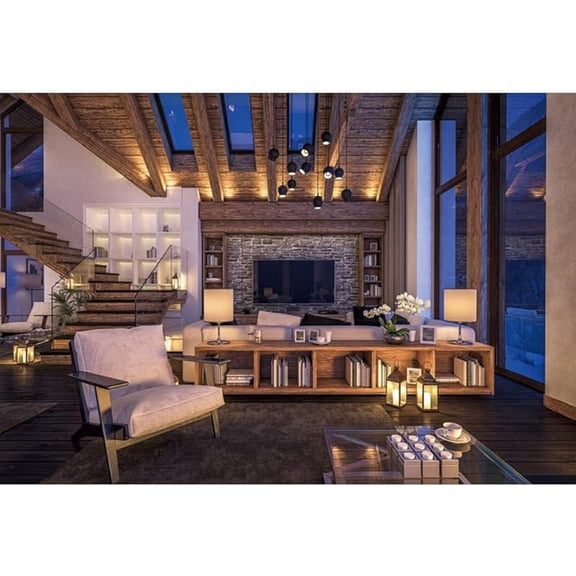 Boudoir Living Room Backdrop Video Modern Home House Interior Office Window Home Zoom Photography Background Room Bridal Shower Wedding Birthday Inside House PhotoProp