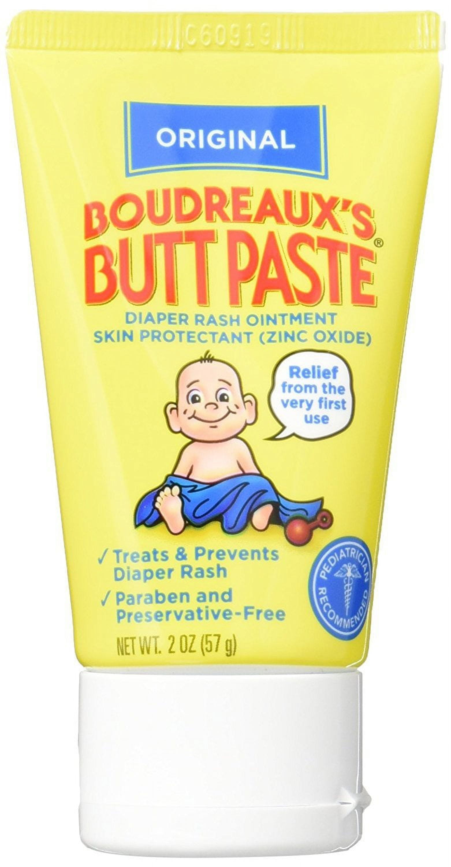 Boudreaux's Butt Paste Original Diaper Rash Cream, Ointment for Baby, 2 ...