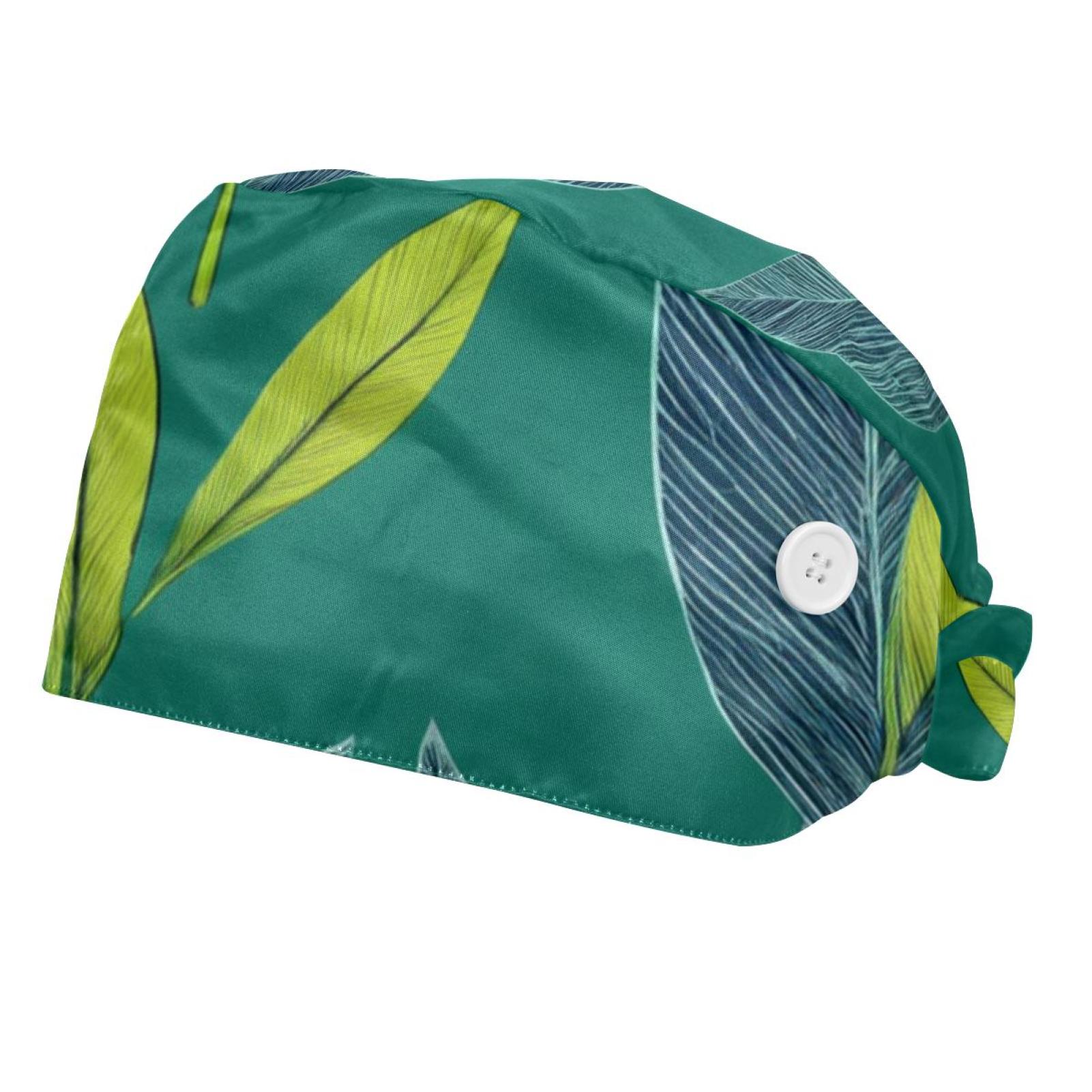 Bouffant Scrub Caps Women'S Hats & Caps,seamless pattern with tropical