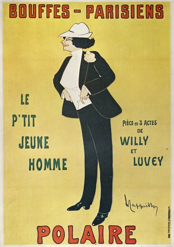 Bouffes-Parisiens Polaire 1910 Canvas Art - Leonetto Cappiello (24 x 36)