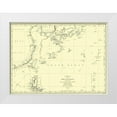 thumbnail image 1 of Boufsol 24x19 White Modern Wood Framed Museum Art Print Titled - Asia Chart of Discoveries - Boufsol 1787, 1 of 4