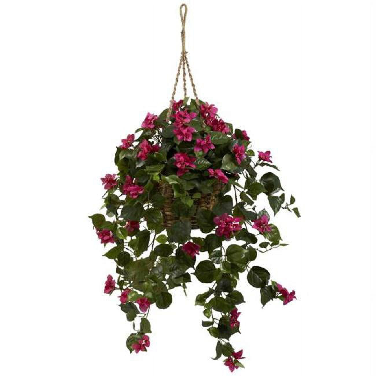 Elegant Silk Bougainvillea Tabletop Arrangement in Potted Design