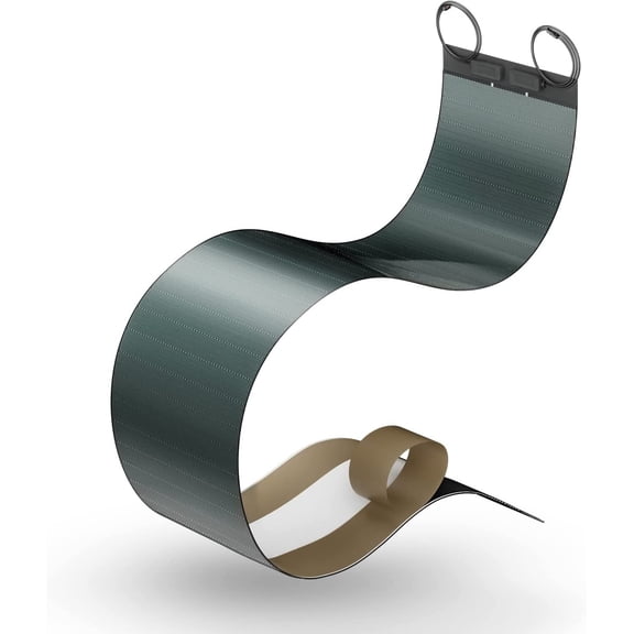 BougeRV 100W CIGS Thin-Film Flexible Solar Panel, The Most Flexible Solar Panel with Tape Easy Installation for RV Boat Van Car Uneven Surfaces