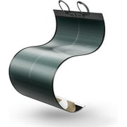 BougeRV 100W CIGS Thin-Film Flexible Solar Panel, The Most Flexible Solar Panel with Tape Easy Installation for RV Boat Van Car Uneven Surfaces (Compact)