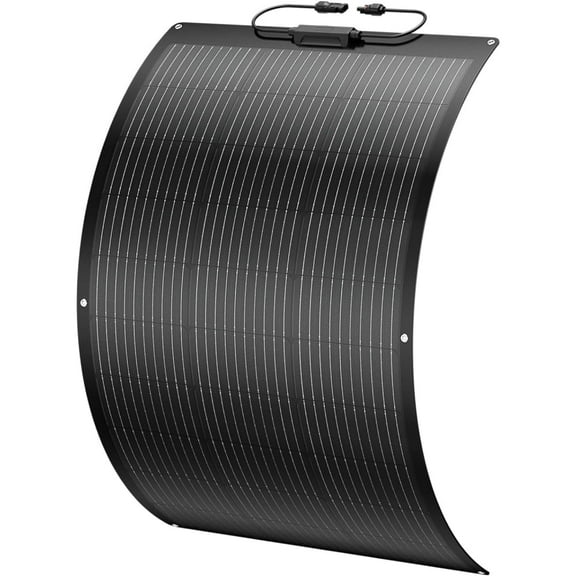 BougeRV Arch 100 Watt 12 Volt Fiberglass Flexible Solar Panel, 10BB Portable Solar Panel for RV Camping Home Boat Marine Curve Surface