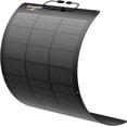 thumbnail image 1 of BougeRV Arch Pro 100 Watts N-Type Fiberglass Flexible Solar Panel 24 Volts 16BB Mono Cell 25% High-Efficiency Compact for RV Camping Home Boat Marine Curve Surface Black, 1 of 10