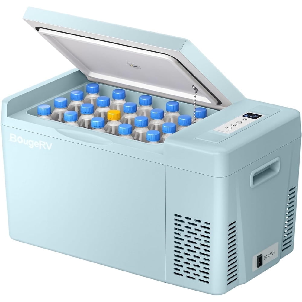 EKOJUCE 23QT 12V Portable Refrigerator - Compressor Cooler For Car, Camping, Home (-4°F To 68°F)