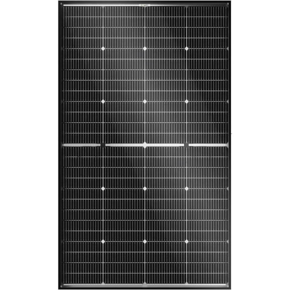BougeRV N-Type 16BB 200W Bifacial Solar Panel for 24V Charger RV Camping Home Boat Marine Curve Surface