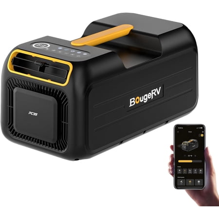 BougeRV PC35 Portable Air Conditioner 3500BTU, with App Control, for Tent, RV, Van Life, Indoor & Outdoor Use (2026 New)