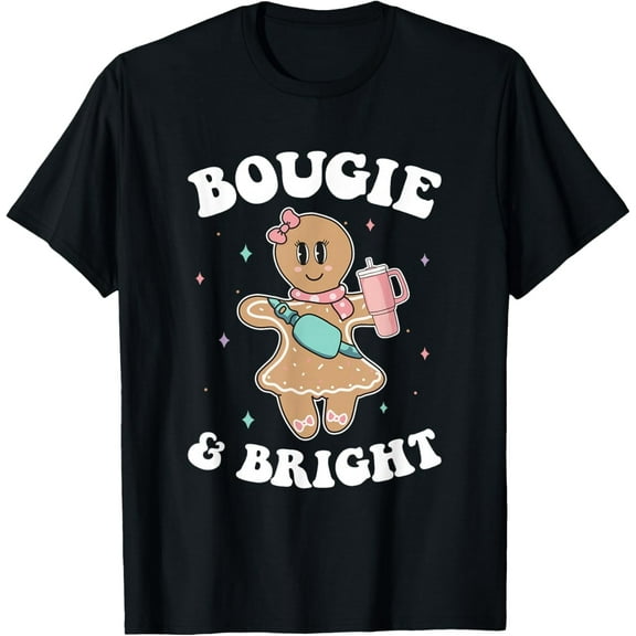 Bougie & Bright Funny Christmas Gingerbread Girl T-Shirt