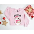 thumbnail image 1 of Bougie Snowman Sweatshirt, Cute Snowman Christmas Shirt, Christmas Sweatshirt for Women, Holiday Gift Tee, 1 of 5