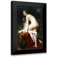 thumbnail image 1 of Bouguereau, William-Adolphe 12x18 Black Modern Framed Museum Art Print Titled - Baigneuse, 1 of 5