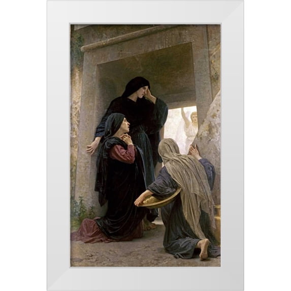 Bouguereau, William-Adolphe 13x18 White Modern Wood Framed Museum Art Print Titled - The Three Marys at the Tomb