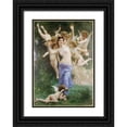 thumbnail image 1 of Bouguereau, William-Adolphe 24x32 Black Ornate Wood Framed with Double Matting Museum Art Print Titled - The Wasps Nest, 1892, 1 of 4