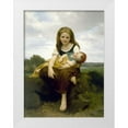 thumbnail image 1 of Bouguereau, William-Adolphe 25x32 White Modern Wood Framed Museum Art Print Titled - The Elder Sister, 1 of 4