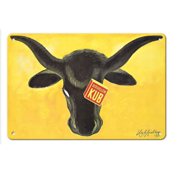 Bouilion Cube (Kub) - Vintage Advertising Poster by Leonetto Cappiello c.1931 - 8 x 12 inch Vintage Metal Tin Sign