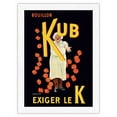 thumbnail image 1 of Bouillon Kub - Require the K (Exiger Le K) - Vintage Advertising Poster by Leonetto Cappiello c.1911 - Japanese Unryu Rice Paper Art Print (Unframed) 18 x 24 in, 1 of 4