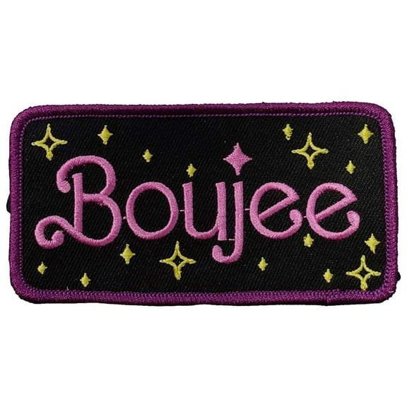 Boujee - Embroidered Patch - 4" x 2"