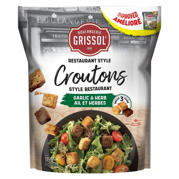 Boulangerie Grissol Croutons, Garlic & Herb 135g/4.8 oz.