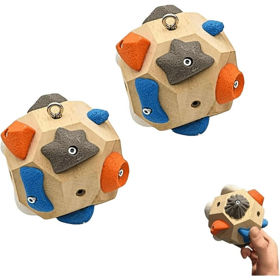 Boulder Block for Climbers - Build Strength and Precision, Handcrafted 3D Rock Climbing Ball, Simulated Climbing Training Balls for Rock Climbers