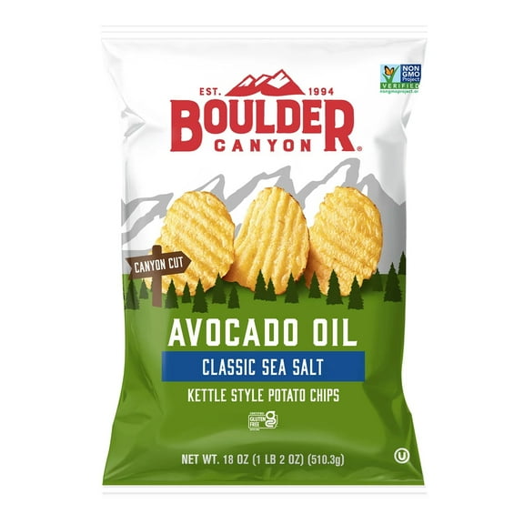 Boulder Canyon Avocado Oil Sea Salt Kettle Chip 18 oz