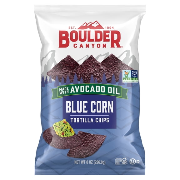 Boulder Canyon Blue Corn Tortilla Chips 8 oz