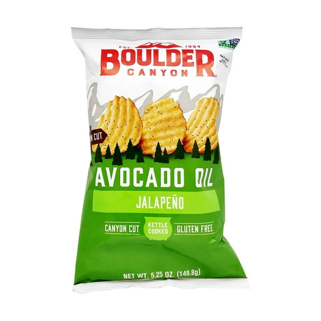 Boulder Canyon Canyon Cut Avocado Oil Chips Jalapeno 5.25 oz