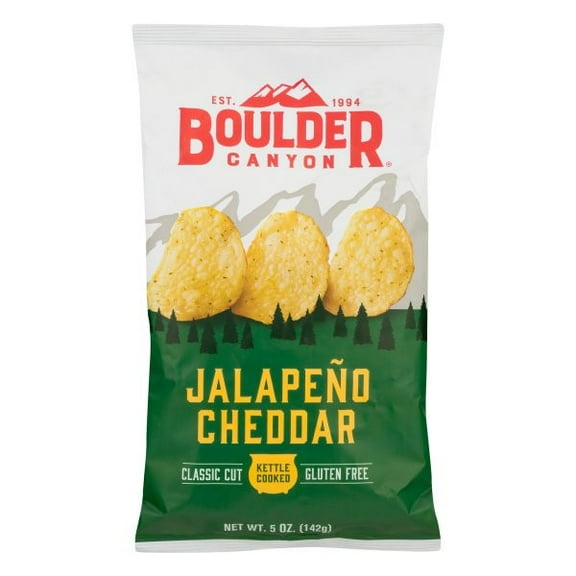 Boulder Canyon Jalapeno Cheddar Kettle Cooked Potato Chips, 5 oz